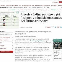 Amrica Latina registr 1.468 fusiones y adquisiciones antes del ltimo trimestre